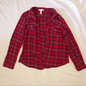 red/blue flannel